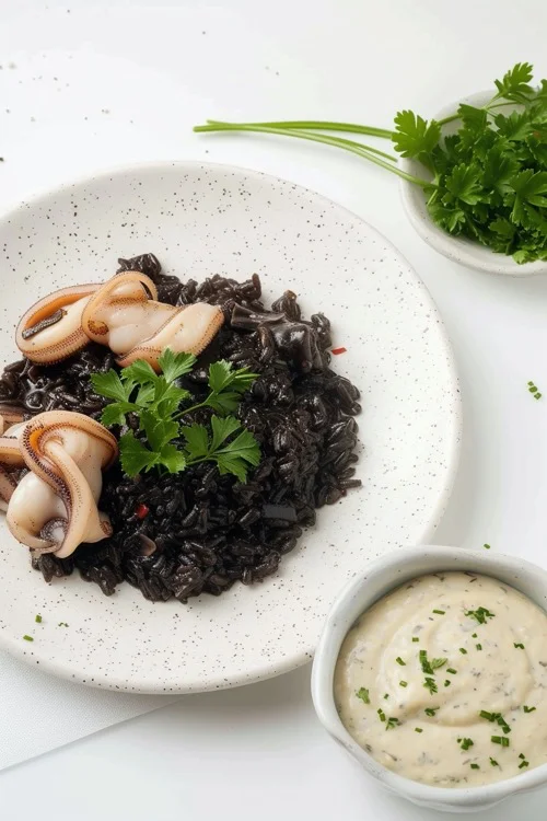 elaboracion arroz negro receta al estilo Karlos Arguiñano